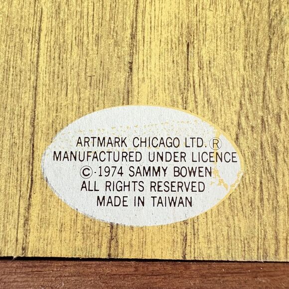 Vtg HOME SWEET HOME Bathroom 3d Paper Wood Plaque Wall Hanging Retro 70’s 6”x5” - Picture 9 of 11